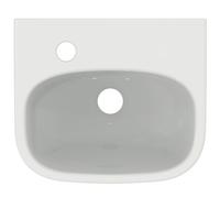 Ideal Standard Lave-mains i.life A 350 mm, 1 trou à gauche, avec trop-plein, Blanc, T451501