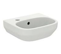 Ideal Standard Lave-mains i.life A 350 mm, 1 trou à gauche, avec trop-plein, Blanc, T451501