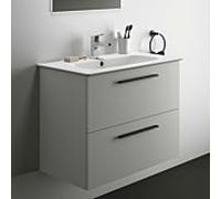 Ideal Standard i.life A K8744DU 84x46x64,5cm, trou pour 2000 , poignée noir mat, blanc mat