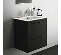 Ideal Standard i.life A lavabo paquet K8742NV 64x46x64,5cm, trou pour 2000 , poignée noir mat, gris carbone mat