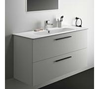 Ideal Standard i.life A K8747DU 124x46x64,5cm, trou pour robinetterie 2000 , poignée en chrome brossé, blanc mat