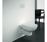 Ideal Standard i.life A mur WC T4523MA sans rebord, 35,5 x 54 x 33,5 cm, blanc Ideal Plus
