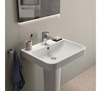 Ideal Standard i.life B lavabo T460701 avec trou pour robinetterie, avec trop-plein, 60 x 48 x 18 cm, blanc