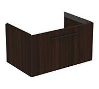 Ideal Standard i.life B meuble double vasque T5271NW 1 tiroir, 80 x 50,5 x 44 cm, chêne café