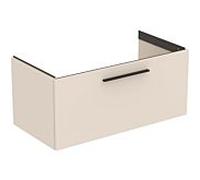 Ideal Standard i.life B meuble double vasque T5275NF 1 tiroir, 100 x 50,5 x 44 cm, beige sable mat
