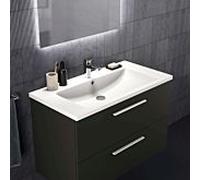 Ideal Standard i.life B meuble double vasque T5276NV 2 tiroirs, 100 x 50,5 x 63 cm, gris carbone mat