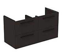 Ideal Standard i.life B meuble sous-vasque double T5278NV 120x50,5x63cm, 4 tiroirs, gris carbone mat