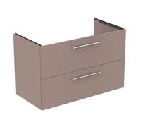 Ideal Standard i.life B meuble sous-vasque T5584NH 2 siphon extractible à gauche, 1000x505x630 mm, grège mat