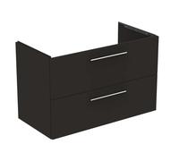 Ideal Standard i.Life B - Meuble lavabo, 100x63x51 cm, 2 tiroirs, gauche, gris anthracite mat T5584NV