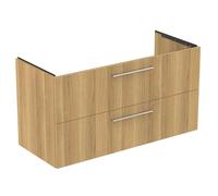Ideal Standard i.life B meuble sous-vasque T5586NX 2 siphon extractible à gauche, 1200x505x630 mm, chêne naturel