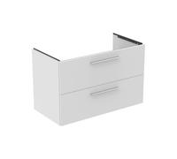 Ideal Standard i.life B meuble sous-vasque T5584DU 2 tiroirs, siphon à gauche 1000x505x630mm, blanc mat