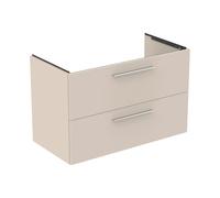 Ideal Standard i.life B meuble sous-vasque T5584NF 2 tiroirs, siphon gauche 1000x505x630mm sable beige mat