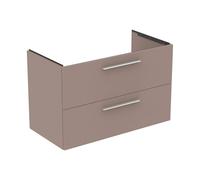Ideal Standard i.life B meuble sous-vasque T5584NH 2 siphon extractible à gauche, 1000x505x630 mm, grège mat