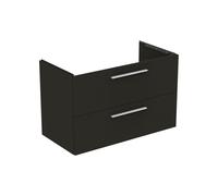 Ideal Standard i.life B meuble sous-vasque T5585NV 2 siphon extractible à droite, 1000x505x630 mm, gris carbone mat