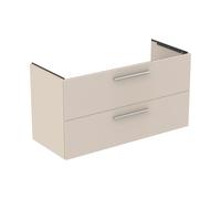 Ideal Standard i.life B meuble sous-vasque T5586NF 2 siphon extractible à gauche, 1200x505x630 mm, beige sable mat
