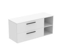 Ideal Standard i.life B Meuble sous-vasque sans découpe, 2 tiroirs, T5760DU,