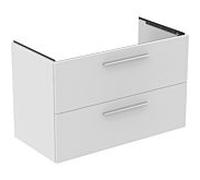 Ideal Standard i.life B meuble sous-vasque T5585DU 2 siphon extractible à droite, 1000x505x630 mm, blanc mat