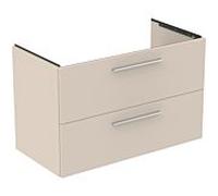 Ideal Standard i.life B meuble sous-vasque T5585NF 2 siphon extractible à droite, 1000x505x630 mm, beige sable mat