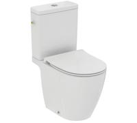 Ideal Standard i.LIFE O Pack WC au sol sans bride carénée, chasse Hydrotwist, abattant slim freiné déclipsable blanc
