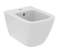 Ideal Standard - i.life S Bidet suspendu monotrou à faible profondeur de 48 cm avec fixations complètement cachées. Blanc