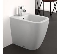 Ideal Standard i.Life S - Bidet à poser, 355x480 mm, avec trop-plein, trou pour robinetterie, blanc T459501