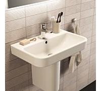 Ideal Standard i.life S lavabo compact T4583MA avec trou pour robinetterie et trop-plein, 60 x 38 x 18 cm, blanc Ideal Plus