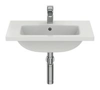 Ideal Standard I.LIFE S Lavabo Plan, Vasque, Profondeur Réduite, 60 x 38,5 x 18 cm, Salle de Bain Toilette, Fixation Mur, Céramique, Blanc, Percé 1Trou pour Robinet, T459001