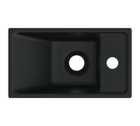 Ideal Standard Lave-mains Tempo 37x21 cm sans trop-plein, trou pour robinetterie à droite noir