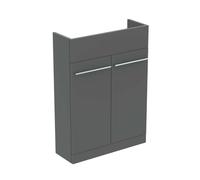 Ideal Standard i.Life S - Meuble sous lavabo, 60x21x83 cm, 2 portes, quartz mat gris T5298NG