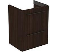 Ideal Standard i.life S meuble sous-vasque 801 match2 coulissants, 50 x 37,5 x 63 cm, chêne café
