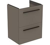 Ideal Standard i.life S meuble sous-vasque 801 match2 coulissants, 50 x 37,5 x 63 cm, grège mat