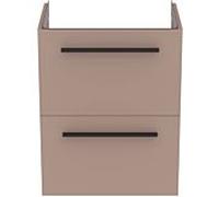Ideal Standard i.life S meuble sous-vasque 801 match2 coulissants, 50 x 37,5 x 63 cm, gris carbone mat