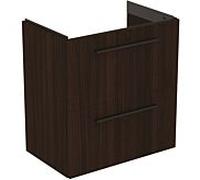 Ideal Standard i.life S meuble sous-vasque 801 match2 coulissants, 60 x 37,5 x 63 cm, chêne café