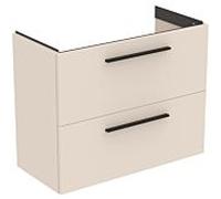 Ideal Standard i.life S meuble sous-vasque 801 match2 coulissants, 80 x 37,5 x 63 cm, beige sable mat
