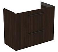 Ideal Standard i.life S meuble sous-vasque 801 match2 coulissants, 80 x 37,5 x 63 cm, chêne café