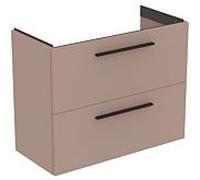 Ideal Standard i.life S meuble sous-vasque 801 match2 coulissants, 80 x 37,5 x 63 cm, gris carbone mat