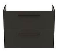 Ideal Standard i.life S meuble sous-vasque 801 match2 coulissants, 80 x 37,5 x 63 cm, gris quartz mat