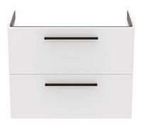 Ideal Standard i.Life S - Meuble sous lavabo, 80x38x63 cm, 2 tiroirs, blanc mat T5295DU