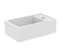 Ideal Standard – Lave-mains i.Life S E211201 blanc, banc de robinetterie à droite, sans trop-plein