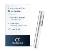 Ideal Standard Idealrain Atelier Douchette - Chrome | Pommeau de douche à 1 jet, design moderne, buses EasyClean, filetage de raccordement standard G1/2