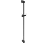 Ideal Standard Idealrain Barre de douche, Hauteur 944 mm - Noir Mat | 944 mm Barre de douche avec support de douche réglable par bouton-poussoir, support mural réglable en hauteur, BE401XG
