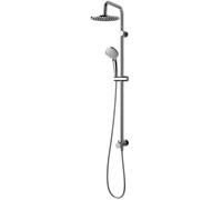 Ideal Standard – Ensemble de douche mural Ideal Duo A5689AA chromé, pomme de douche 20 cm