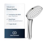 Ideal Standard Idealrain Douchette, Ø 10 cm - Chrome | Pommeau de douche à 1 jet, design moderne, buses EasyClean, filetage de raccordement standard G1/2