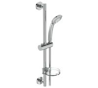 Ideal Standard Idealrain - Ensemble de douchette à main, 1 jet, barre et flexible, chrome B9414AA