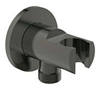 Ideal Standard Idealrain Ideal Standard raccordement mural Atelier BC807A5 avec support de douche, UP G1 / 2, rond, gris magnétique