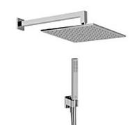 Ideal Standard Idealrain pack de raccords BD826AA douche à effet pluie, raccordement mural dissimulé, flexible de douche, chromé