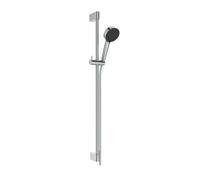 Ideal Standard Idealrain - Set de pommeau de douche, barre et flexible, 2 jets, chrome BE418AA