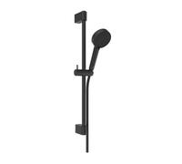 Ideal Standard Idealrain - Set de pommeau de douche, barre et flexible, 2 jets, noir soyeux BE413XG