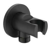 Ideal Standard Idealrain - Support de douche avec connecteur, noir BC807XG