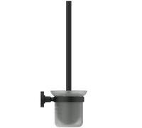 Ideal Standard – Brosse WC avec support IOM A9119XG – noir, verre satiné